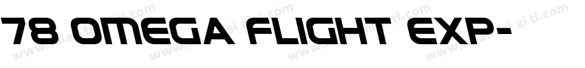 78 Omega Flight Exp字体转换
